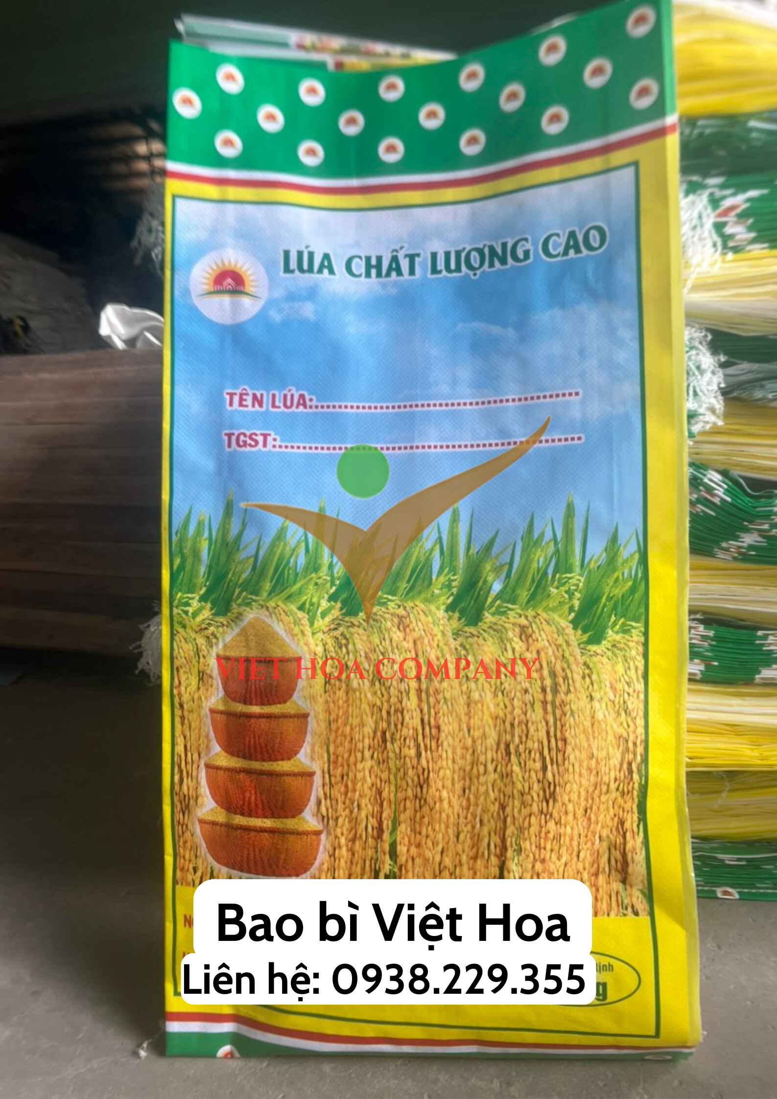 bao bì lúa giống