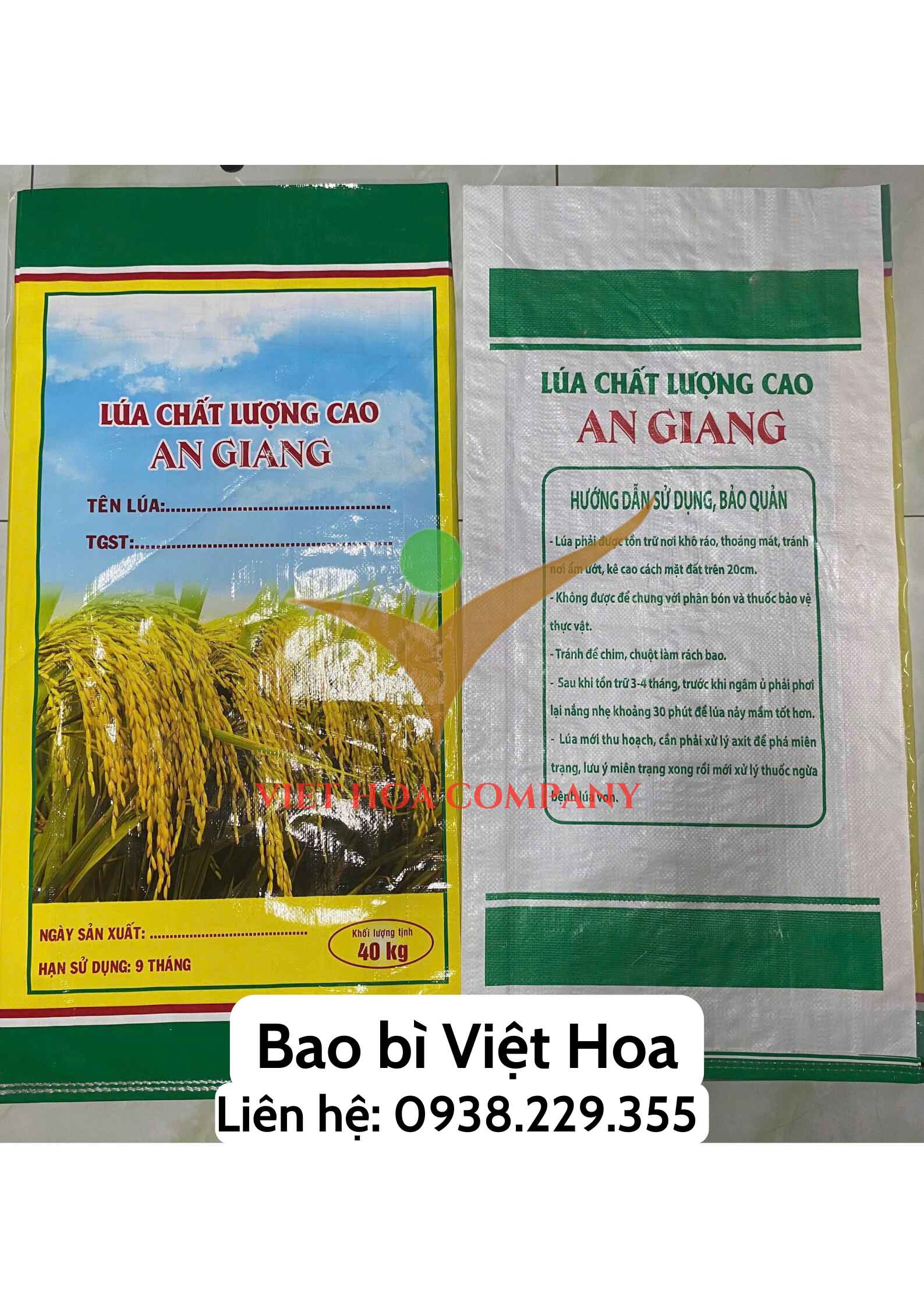 bao bì lúa giống
